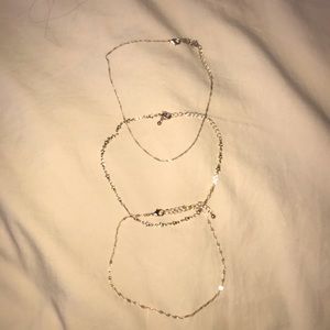 3 piece choker necklaces